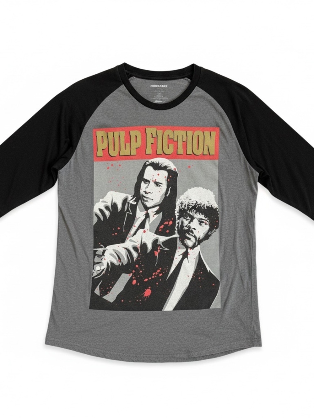 🧶🧵Men’s “PULP FICTION” Baseball Tee ((Like New))🧵🧶